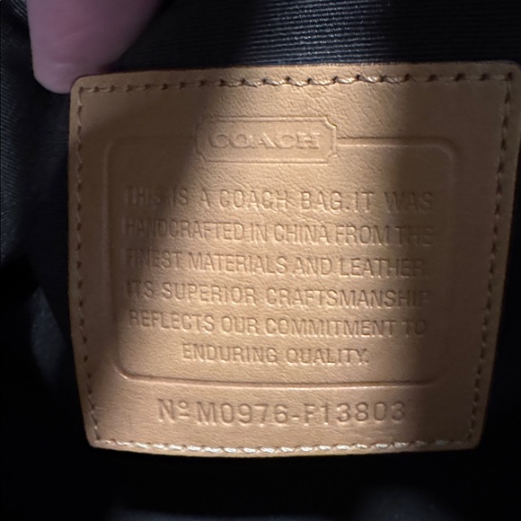 Coach Signature Stripe Baby Diaper Work Travel Large Canvas Brown Tote - Picture 14 of 17